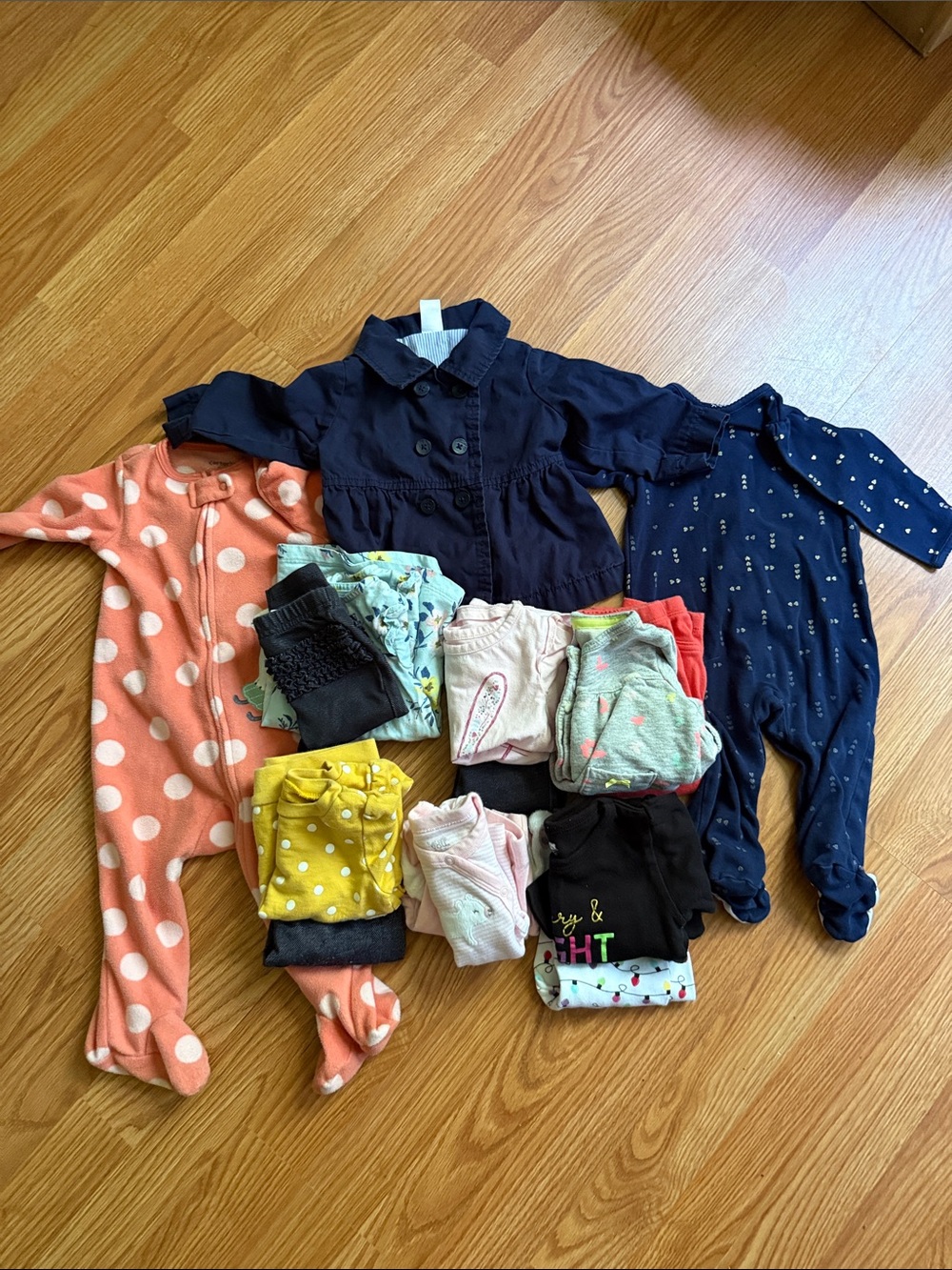 💚15 Piece Baby Girl Clothing Bundle 9 Months